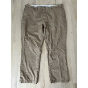 POLO RALPH LAUREN Tan Khaki Classic Fit Cotton Chinos Pants Sz 46B